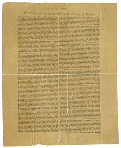 Approved, H. Clay, Wm. H. Crawford, James Madison by James Madison